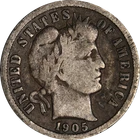 1905-O Barber Dime - Micro 'O'