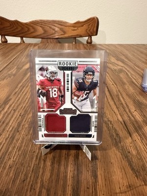 2024 Panini Contenders Rookie Ticket Dual Swatch Marvin Harrison Jr. Rome Odunze