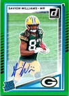 2025 Donruss Optic Savion Williams Green (RAW)