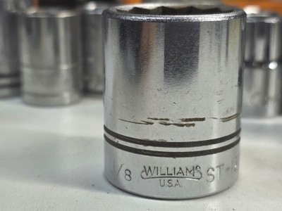 Williams ST-1236 12in. Drive Shallow Socket 12-Point 1-18in