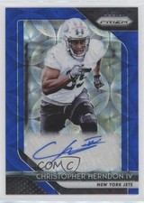 2018 Panini Prizm Rookie Blue Scope 56/99 Chris Herndon IV Christopher Auto 8nl
