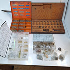 Schlage Lock Re-Keying Kit Lot Wooden Pin Case Dorman Woodruff Keys Vintage USA