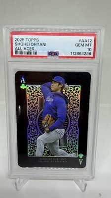 2025 Topps Baseball ALL ACES Shohei Ohtani PSA 10 GEM MT #AA-12