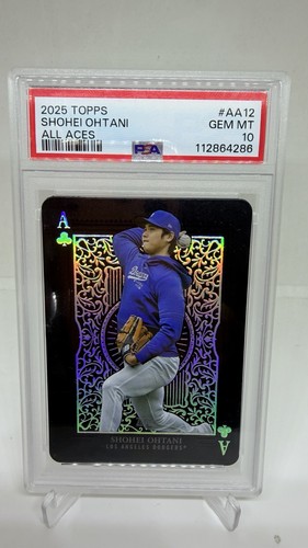 2025 Topps Baseball ALL ACES Shohei Ohtani PSA 10 GEM MT #AA-12 Low Pop!!
