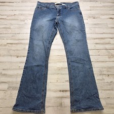 Gap Y2K Jeans Womens 12 Blue Ultra Low Rise Stretch Bootcut BAREBACK Jeans 32x33