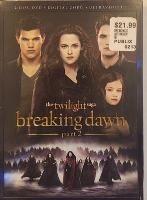 The Twilight Saga: Breaking Dawn -Part 2 [DVD, Digital Copy, UltraViolet] sleeve