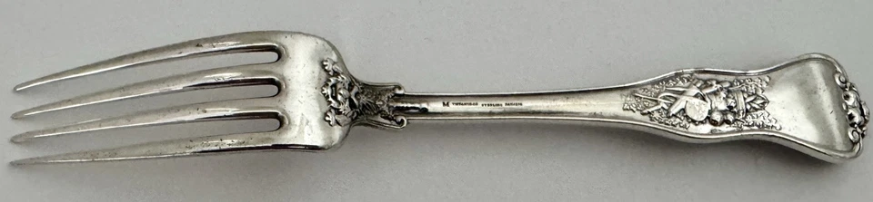TIFFANY OLYMPIAN STERLING 8” DINNER FORK OLD ONE BEAUTIFUL NEVER MONOGRAMED - Image 3 of 4