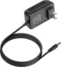 DC Power Supply Adapter, 12V 2A, Black, 5.5 X 2.1Mm Center Positive