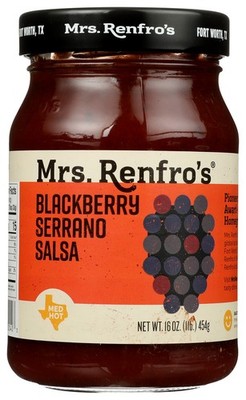 MRS RENFRO SALSA BLACKBERRY SERRANO 16 OZ