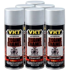 VHT High Temp Paint VHTSP127 (6-PACK); Engine Enamel Universal Aluminum 550°F