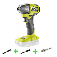 "Ryobi Akku-Schlagschrauber 2X Bits GüRtelclip 3/8\"Adapter RID18BL-0 5133006"
