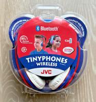 JVC TINYPHONES KIDS ON-EAR VOLUME LTD HEADPHONE EARPHONES BLUETOOTH RED BLUE NEW