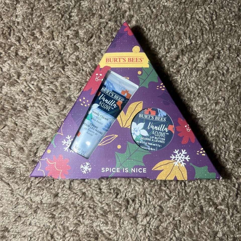 Burt’s Bees Holiday Gift Set Lot – Hand Cream, Lip Balm, Tinted Balms – Sealed! - Image 3 of 4