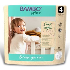 Bambo Nature Baby Baby Diaper Size 4 15 to 31 lbs. 1000021010 96 Ct
