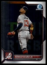 Ronald Acuna Jr. 2022 Bowman Chrome #58 Braves MLB READ FREE SHIP AutographDen