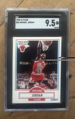 1990-91 Fleer Michael Jordan #26 SGC 9.5 💎 Mint+