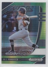 2020 Panini Prizm Draft Picks Green & Yellow Hyper AJ Vukovich #PDP119 01az