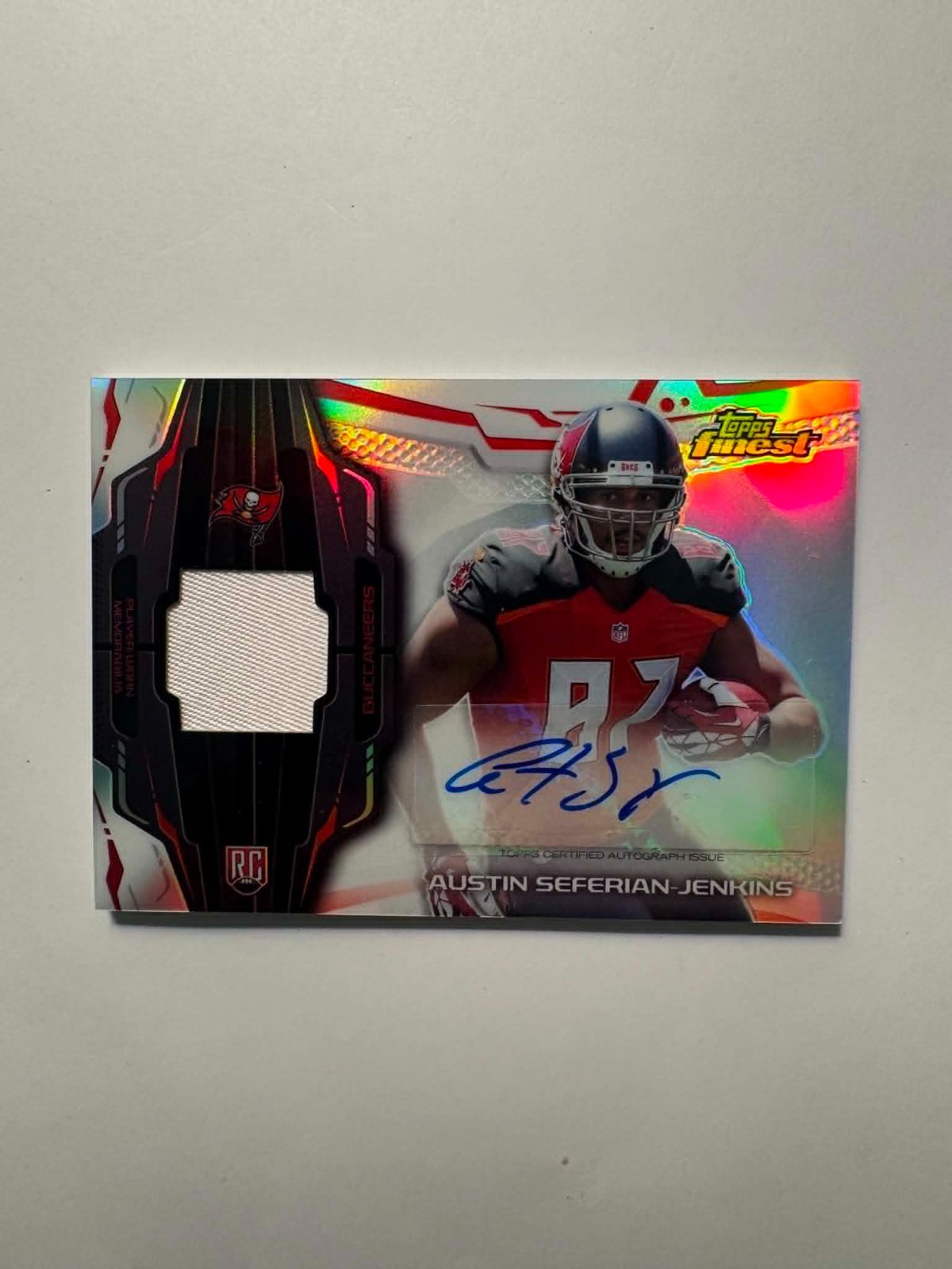 Austin Seferian-Jenkins Finest Rookie Autograph Patch #RAPASJ Base