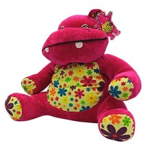 Peluche Enesco Hippopotame Rose Taille 40cm NEUF - Doudou nounours jeu jouet P09