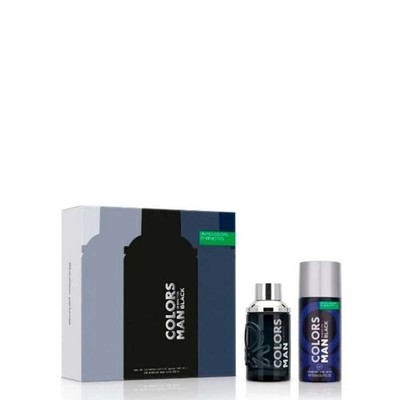 Benetton Men's Colors Black Gift Set Fragrances 8433982025938