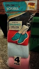 Vintage Orlon Booties Pack Of 4 From Kmart. 1960s 1970s NOS.Last Pack
