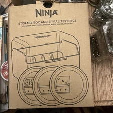 NINJA Processor Storage Box 3 Spiralizer Discs Compatible NN210 CT680W Etc.. Z20