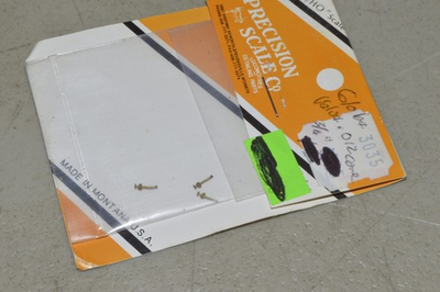 #ad HO scale steam locomotive PARTS Precision Scale Co 3055 globe valve 3 .012quot; cor $3.00