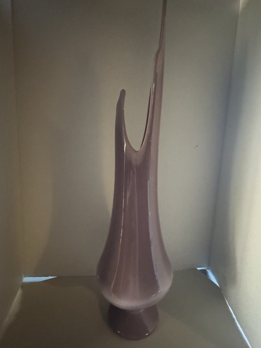 Lilla vintage L.E. Vaso in vetro oscillante Smith 22βx6β colore RARO prodotto nel 1961 solo MCM π - Foto 12 di 17