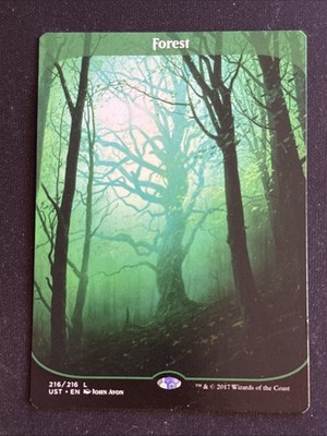 1x Forest (216) Unstable Damaged MTG Magic the Gathering x1 MKE