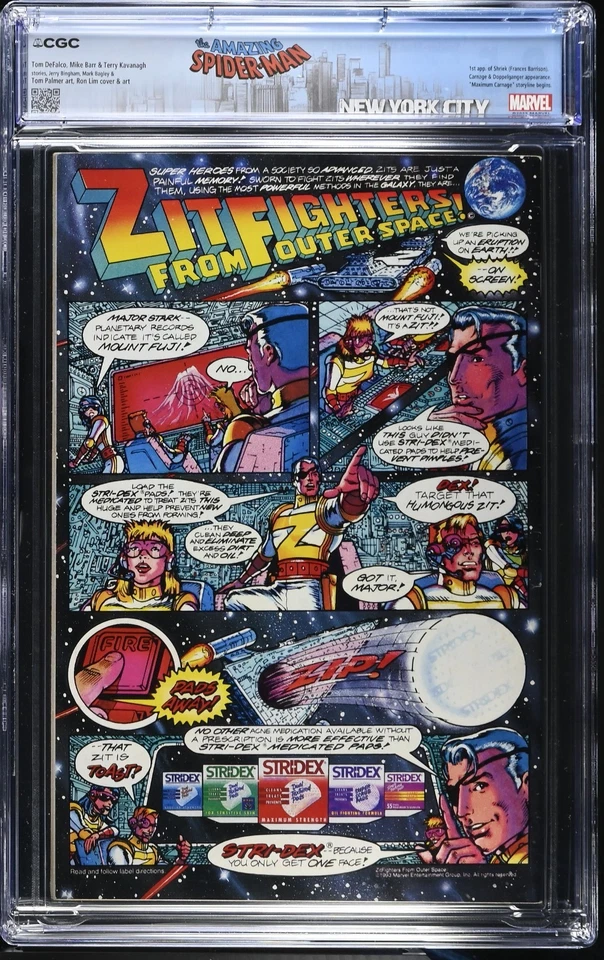 Spider-Man Unlimited #1 - Marvel 93 - CGC 8.5 - Maximum Carnage, 1st Shriek - Bild 2 von 2