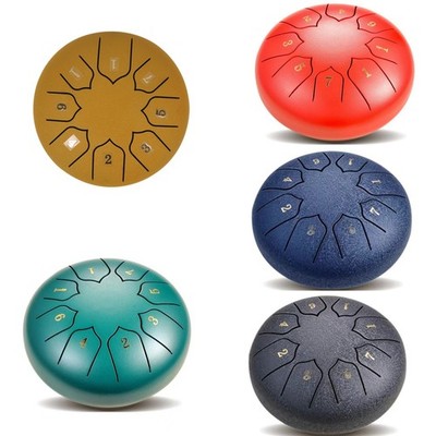 6 Inch 8 Tone Steel Tongue Drum C Key Handpan Meditation Drum