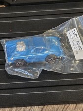 Tyco Corvette Slot Car in Blue Vintage NOS New OLD STOCK WOW IN BAG
