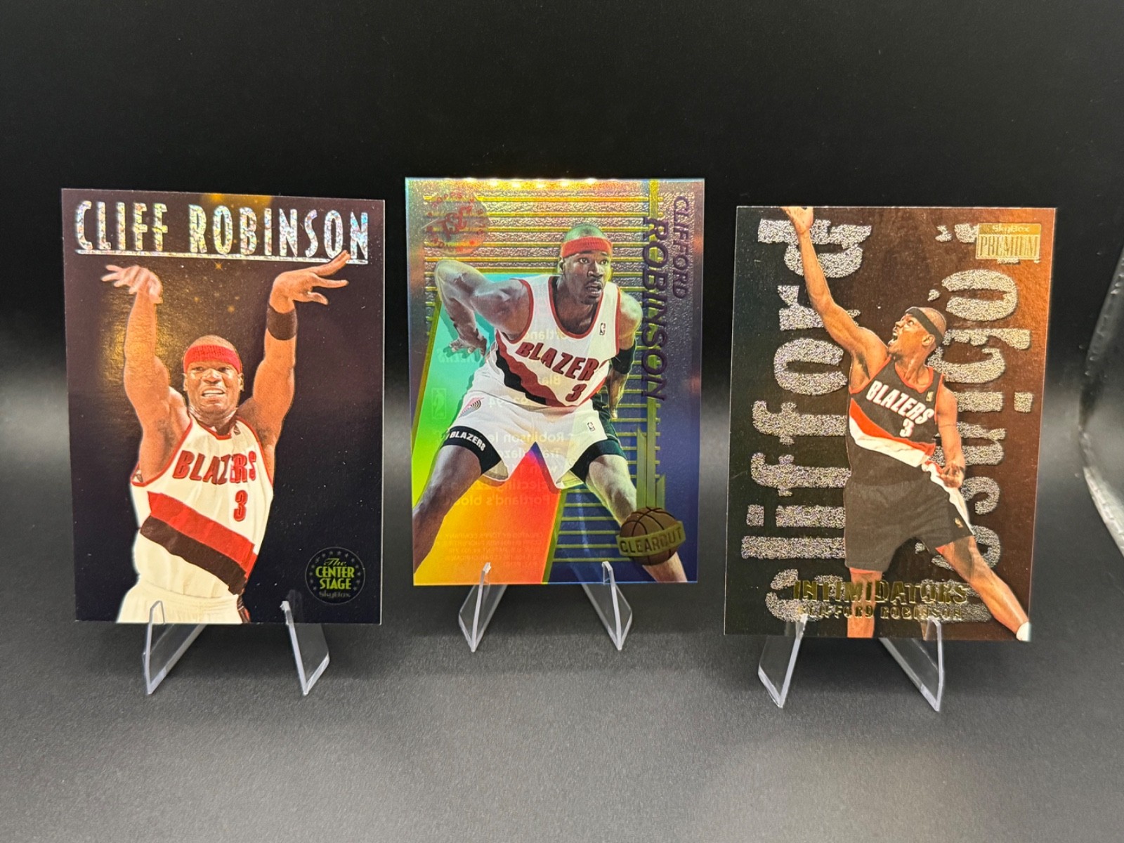 Cliff Robinson Portland Trail Blazers 3 Card Lot- NG1