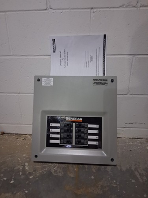 #ad Generac Electric Power Generator Load Center Transfer Switch 50AMP 8 Circuit $450.00