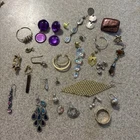 Vintage Costume Jewelry Lot Of Single Earrings No Matches