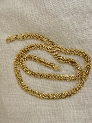 17 1/2 Inch Necklace Yellow Gold Chain Link Marked Italy 750 (please Read Descr) - Picture 2 of 2