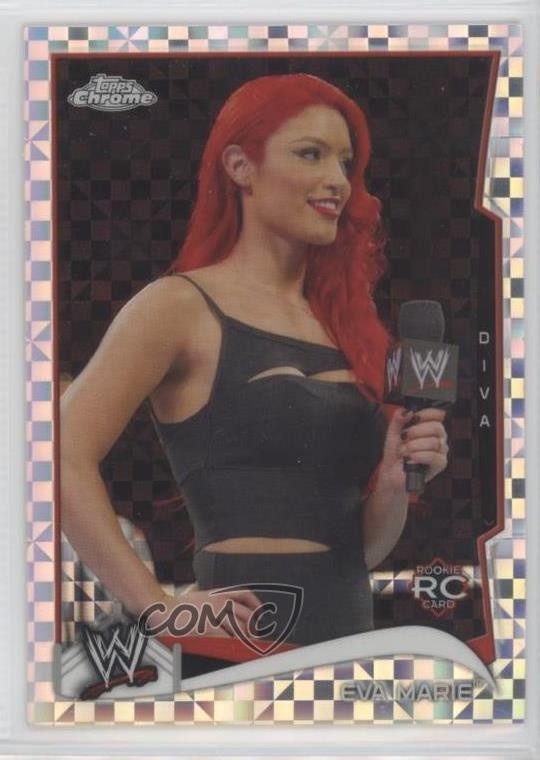 2014 Topps Chrome WWE X-Fractor Eva Marie #20 Rookie RC g2u