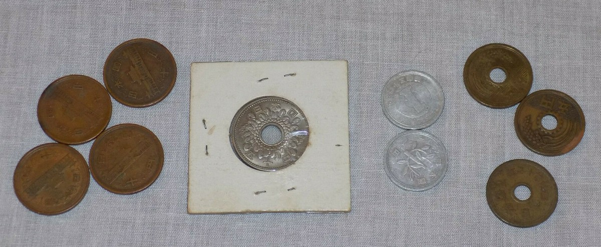 Collection vintage Japan Coins - 50, 10 & ? | eBay