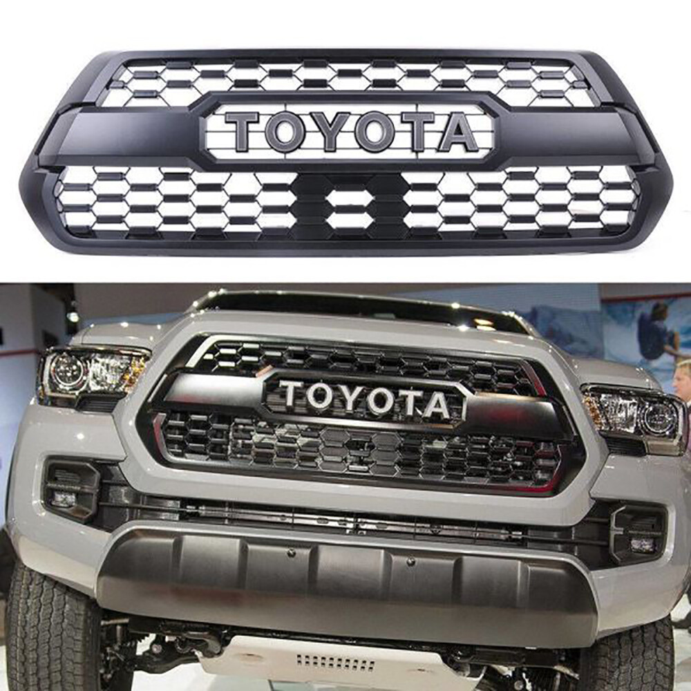 Front Grille For Tacoma Grill 2016-2023 TRD PRO Grille With Letter Matte Black