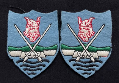 Ostkommando Erstes Nachkriegsmuster Original Formationsschilder Stoffabzeichen