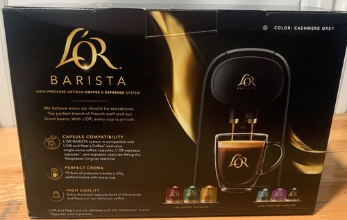 MÁQUINA DE CAFÉ Y ESPRESSO L'OR BARISTA DE PHILIPS GRIS CACHEMIR NUEVA SELLADA - Imagen 11 de 13