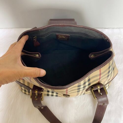 Borsa a tracolla BURBERRY vintage Haymarket Nova Check - Foto 9 di 12