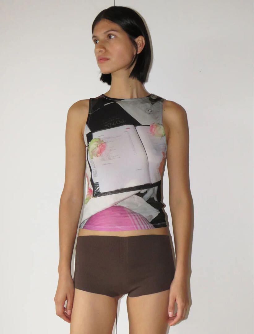 ピ*ん様 paloma wool同型 simple projectカラフル　ニッ Rare Paloma Wool Ponsa Tank Top Multicolor Design Women Used