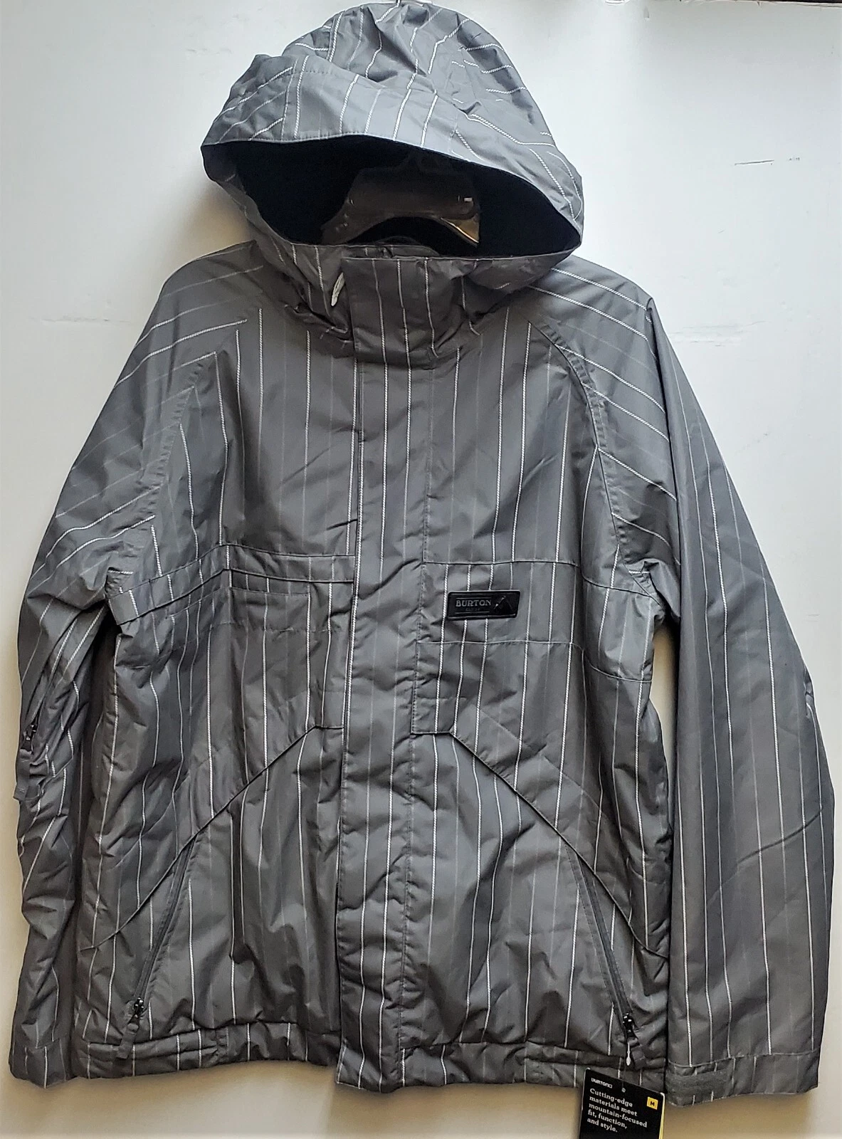 BURTON Men's SMU REACTION Snow Jacket - Smog Fade Stripe - Medium - NWT