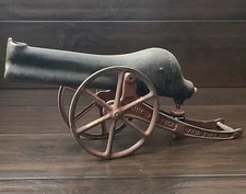 Antique Young America 1907 Cast Iron Toy Marble Cannon Rapid Fire Gun