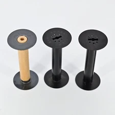 Vintage 116 Metal & Wood Empty Take-Up Roll Film Spool By Ansco, Kodak, AGFA