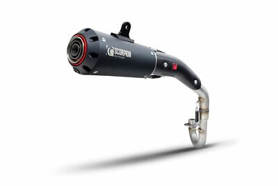 Scorpion Auspuff Red Power Komplettanlage Black Ceramic Honda Monkey 125 2018-2024