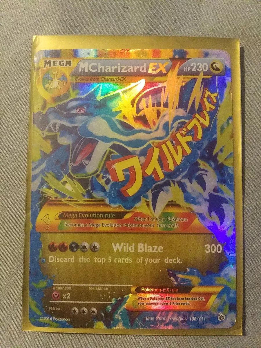  Pokemon - Mega-Charizard-EX (108) - XY Flashfire - Holo : Toys  & Games