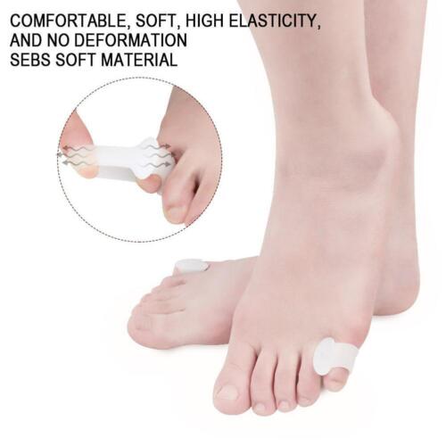 2x Toe Little Separator Silicone Corrector Gel Bunion Straightener Valgus F2Y2 - Picture 8 of 12