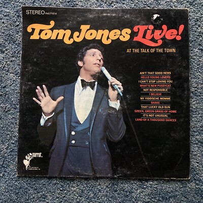 Tom Jones Live at the Talk of the Town PAS 71014 Vinyl